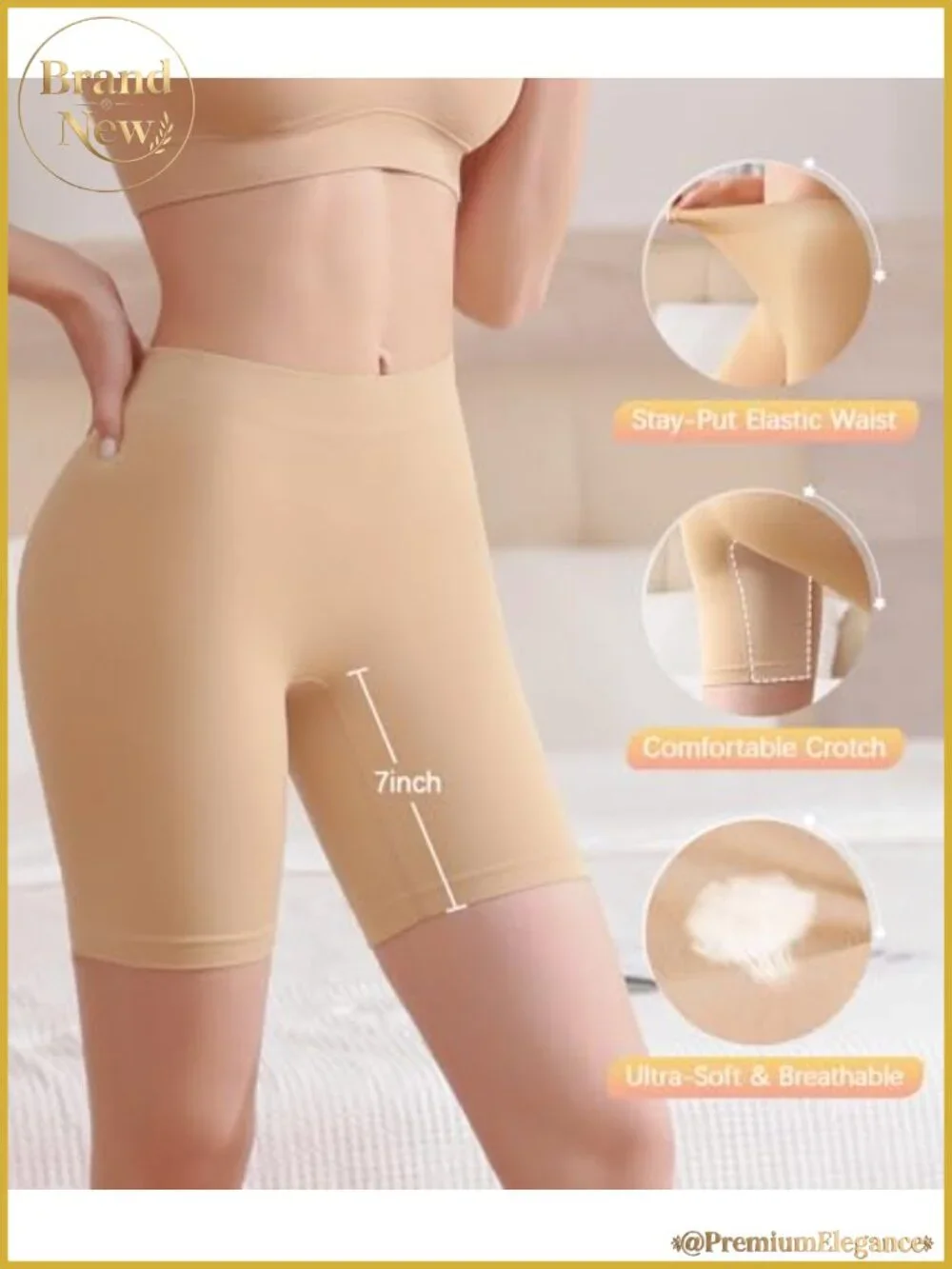 Seamless Slip Shorts for Women Under Dresses 3 Pack